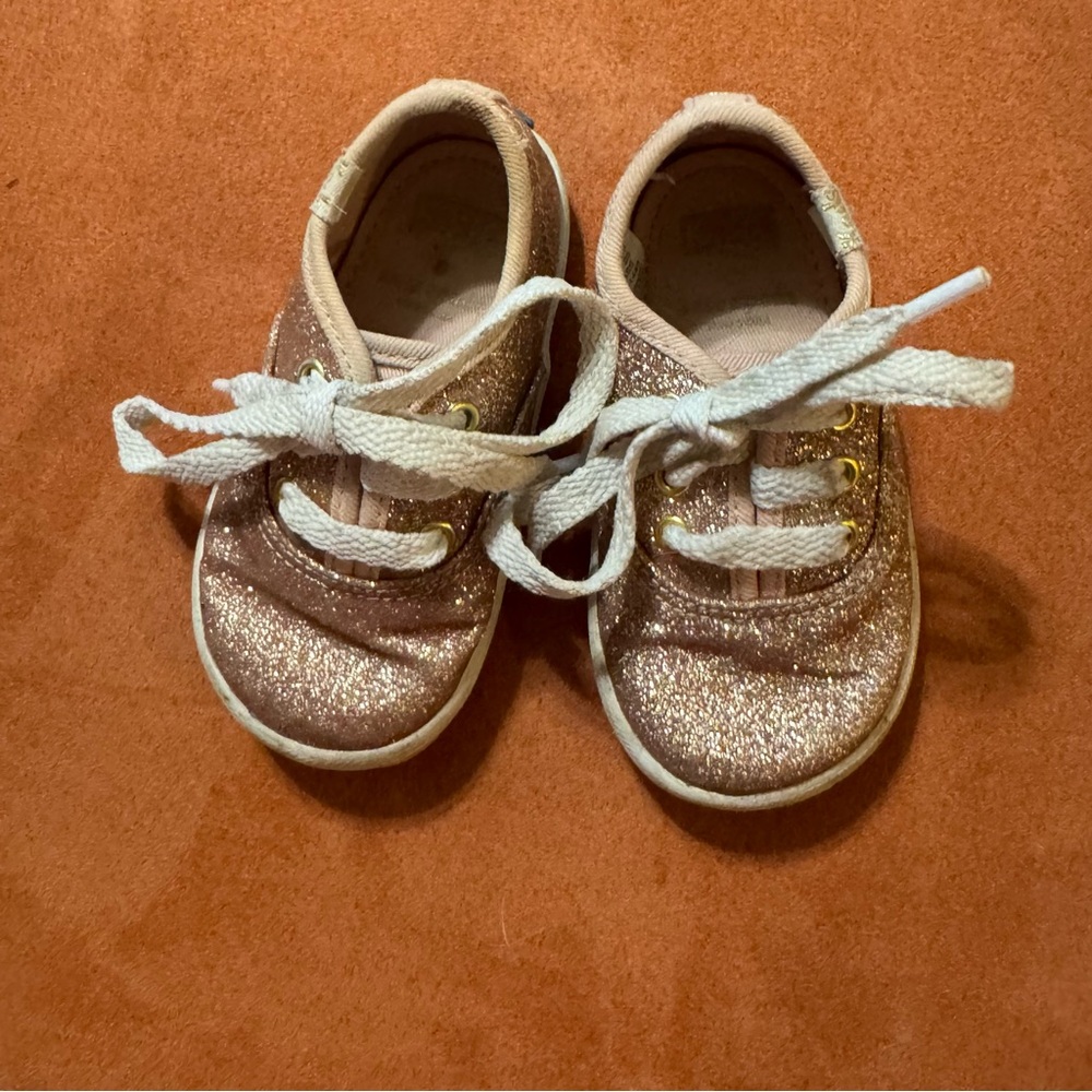 Size 4 glitter Kate spade keds - baby